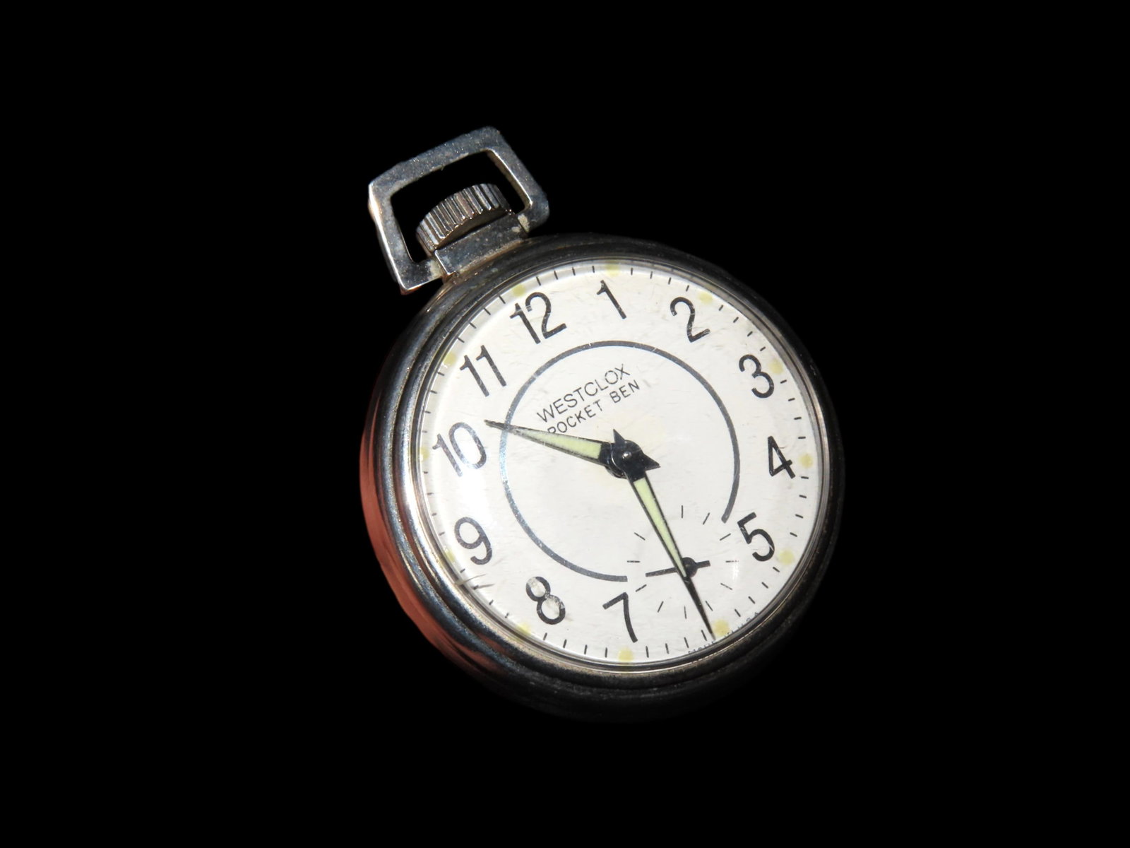 ANTIQUE POCKET WATCH, WESTCLOX: ANTIQUE POCKET WATCH, WESTCLOX