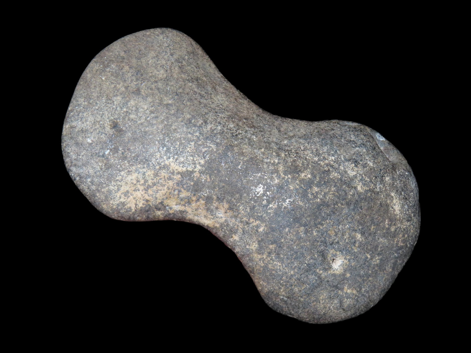 4 3/4" Tie-On Bannerstone, Motley COA, found in Scott Co., Missouri, Ex George Robertson Collection (1 of 6)