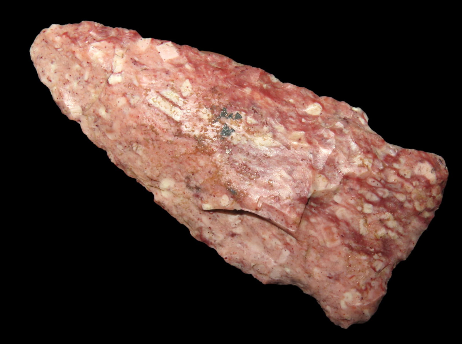 2 1/2" Super Colorful Hopewell, Motley COA, found in Iowa, Ex Terry Allen Collection (1 of 7)