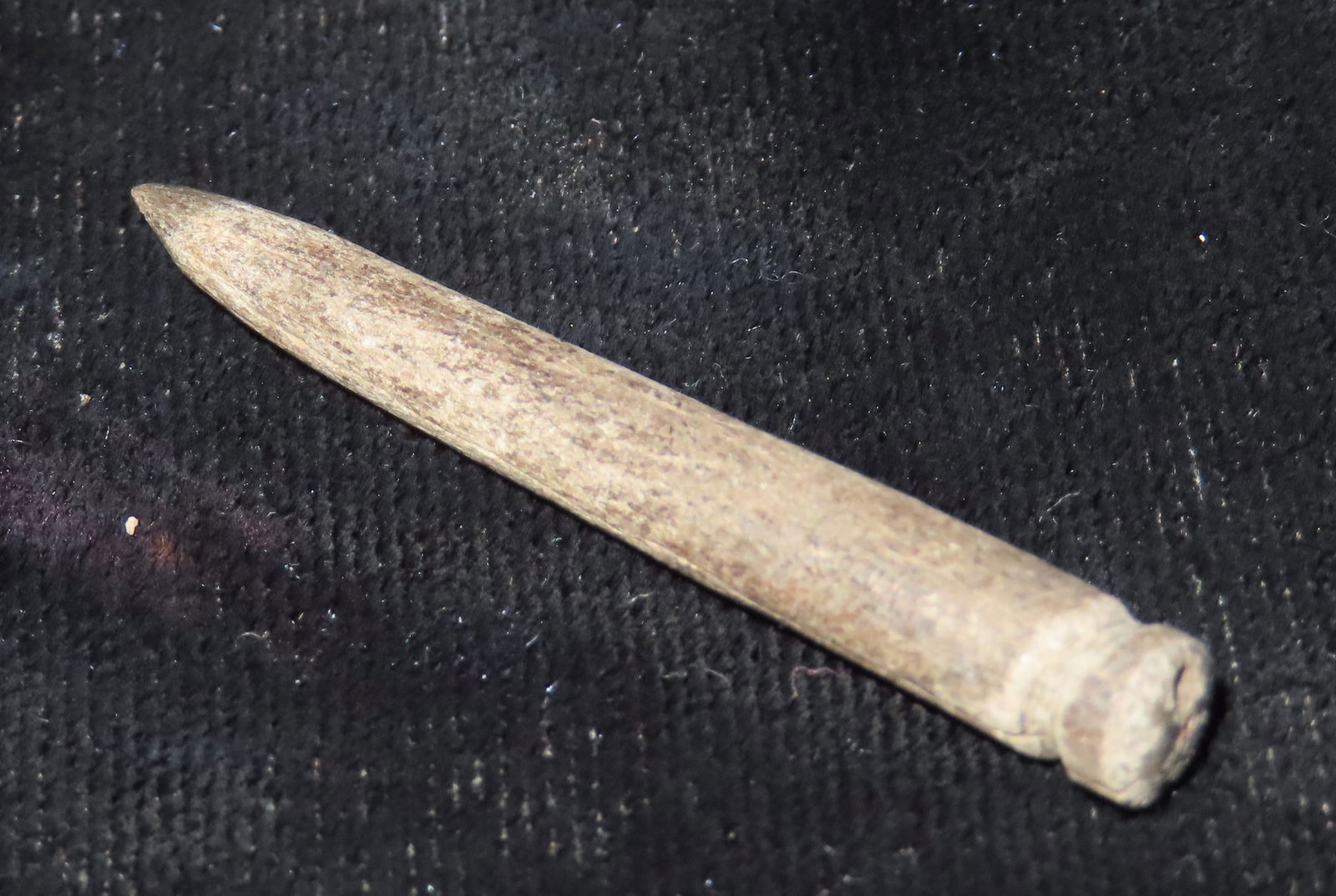 1 5/8"Carved Antler or Bone Awl/Punch, found in Missouri: 1 5/8"Carved Antler or Bone Awl/Punch, found in Missouri