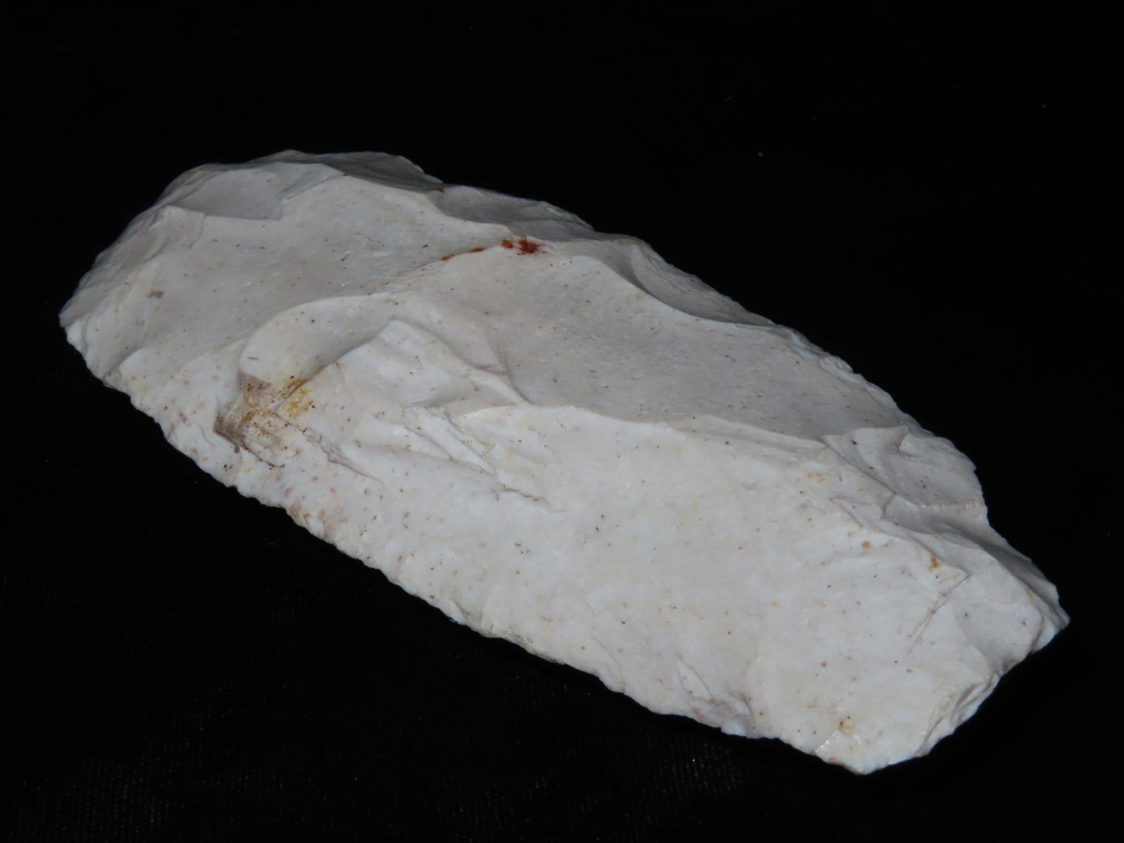 5 1/2" Hopewell Hoe with Bit Polish, found in Greene Co., Illinois: 5 1/2" Hopewell Hoe with Bit Polish, found in Greene Co., Illinois