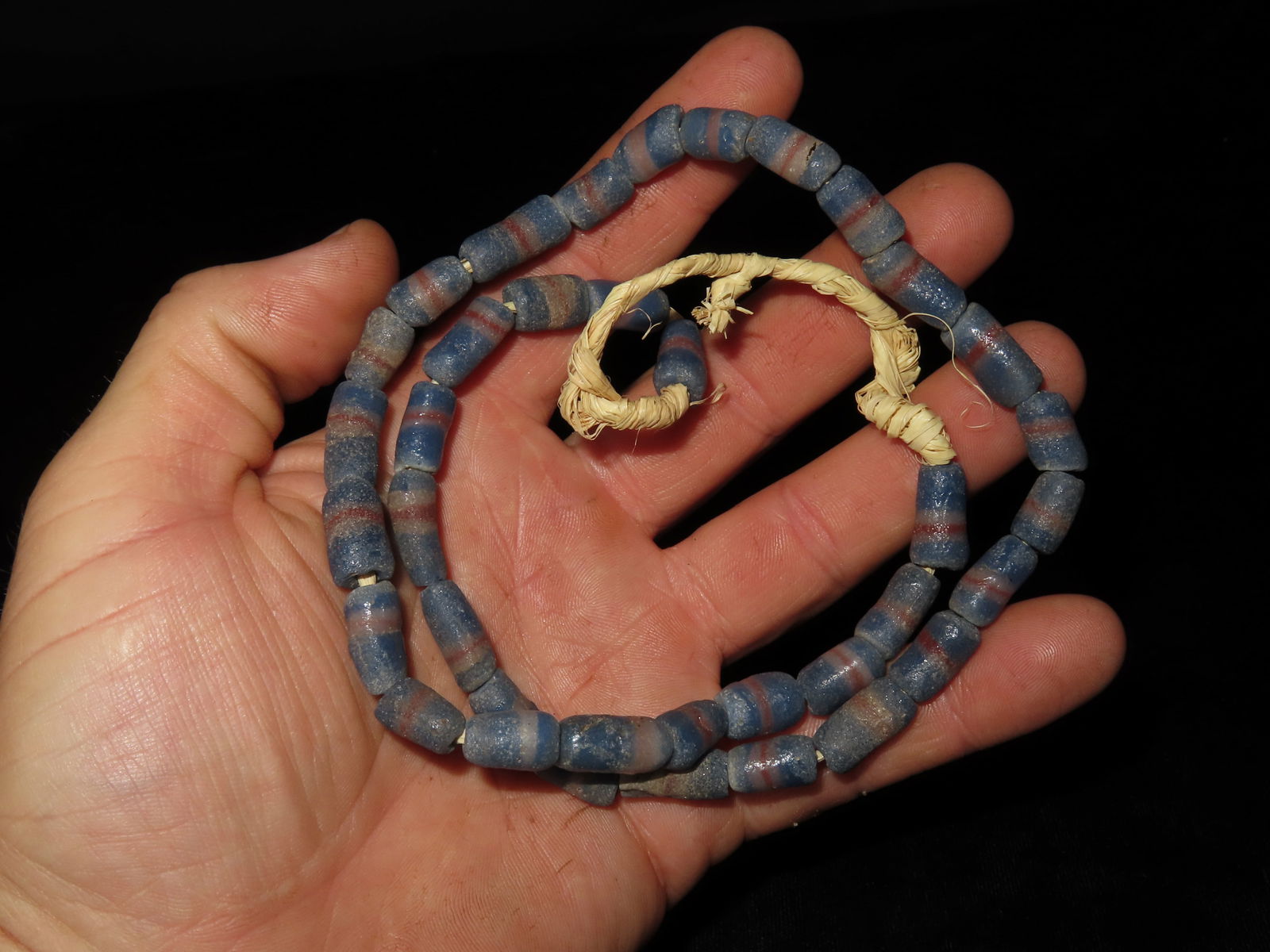 20" Strand of Sandcast Beads from Africa (1 of 2)