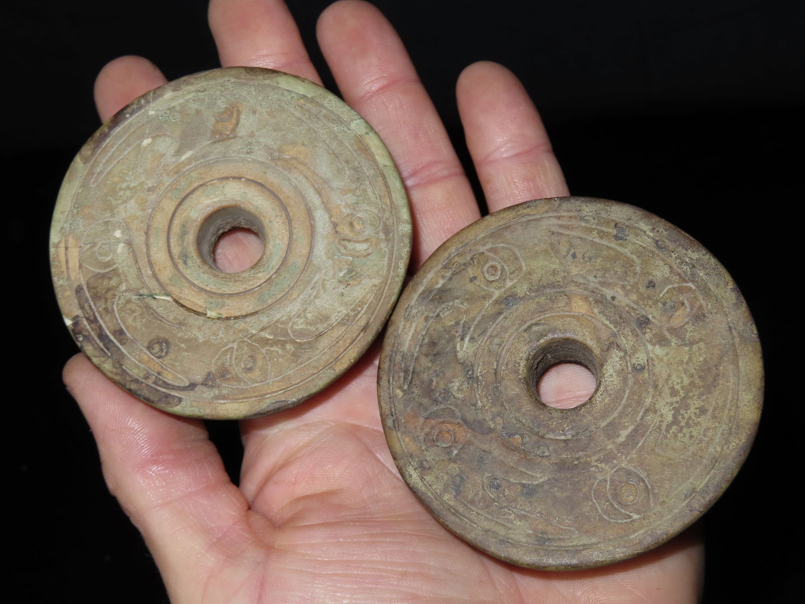 9" x 5 1/2" Frame of Ear Spools/Labrets ***REPRODUCTION*** (1 of 4)