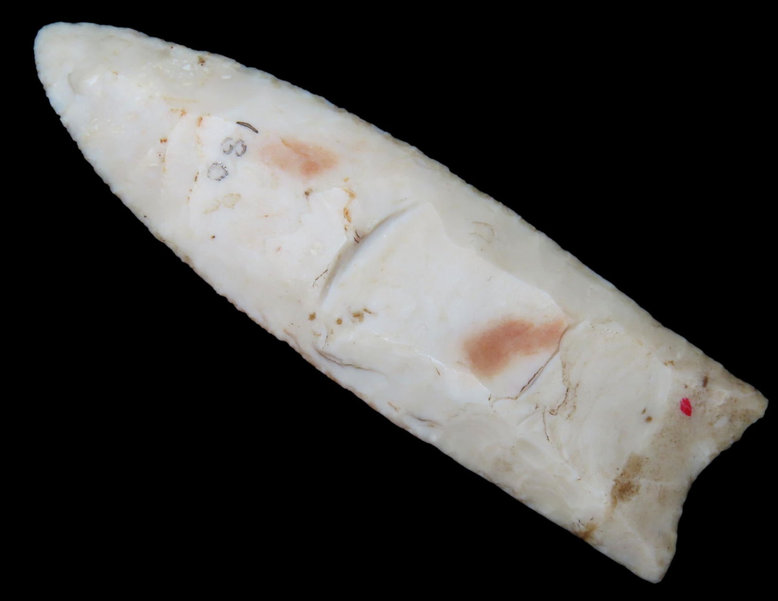 3 1/2' Clovis, Dickey COA, found in Illinois or Missouri, Ex Owen Davis, Ex Matt Dungan Collections (1 of 7)