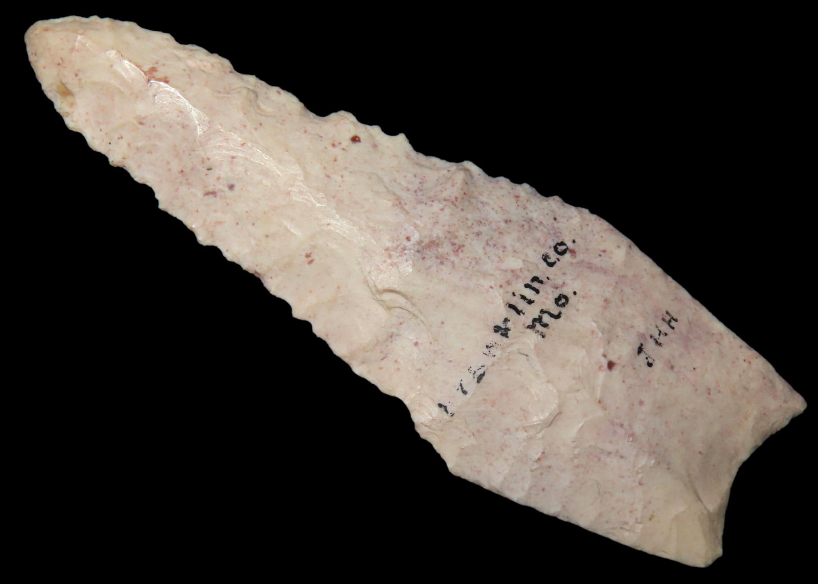 3 1/4' Angostura, Dickey COA, found in Franklin Co., Missouri, found in Illinois or Missouri, Ex (1 of 7)