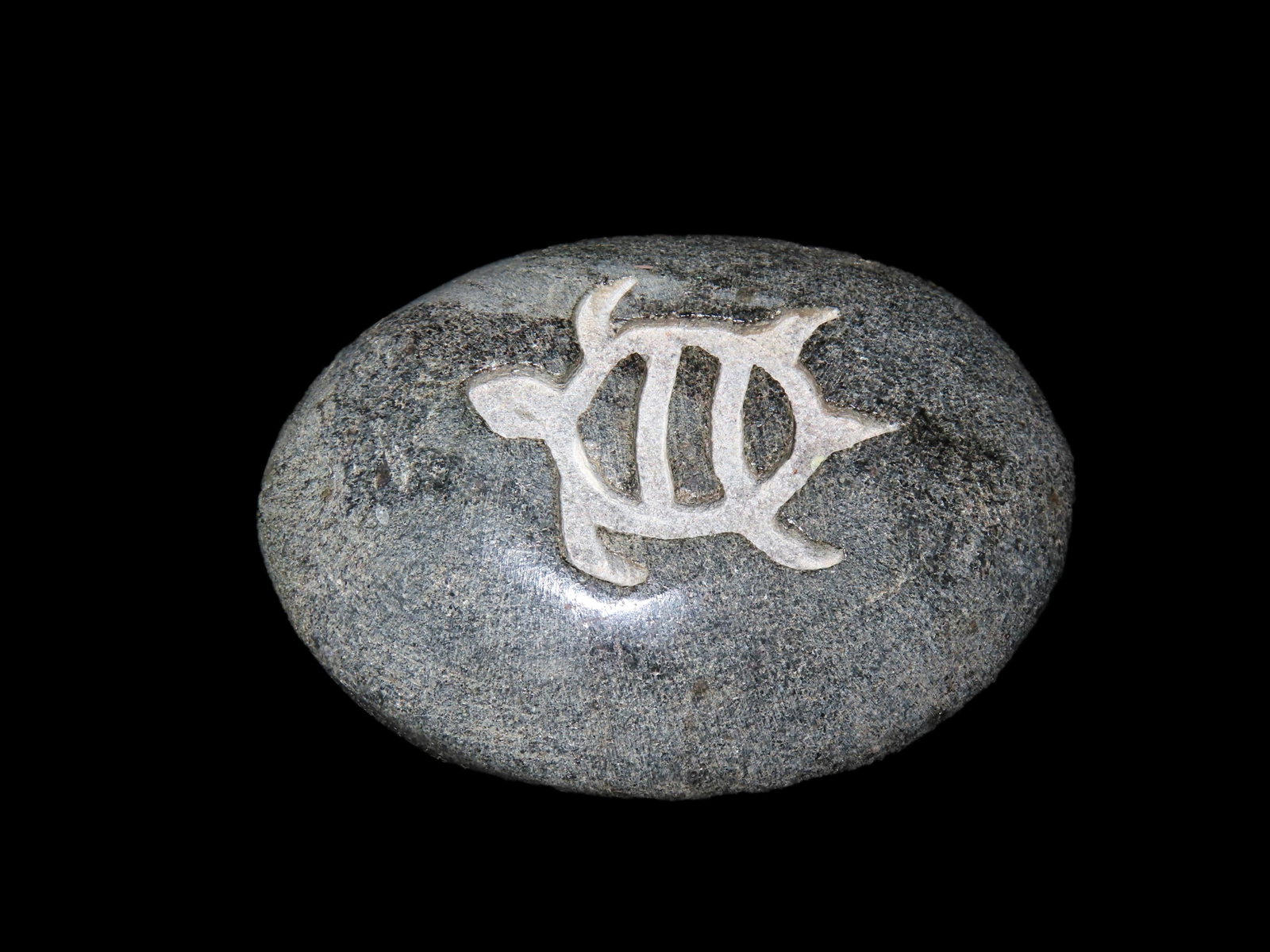 Hand Carved Turtle on Stone, made in India (1 of 2)