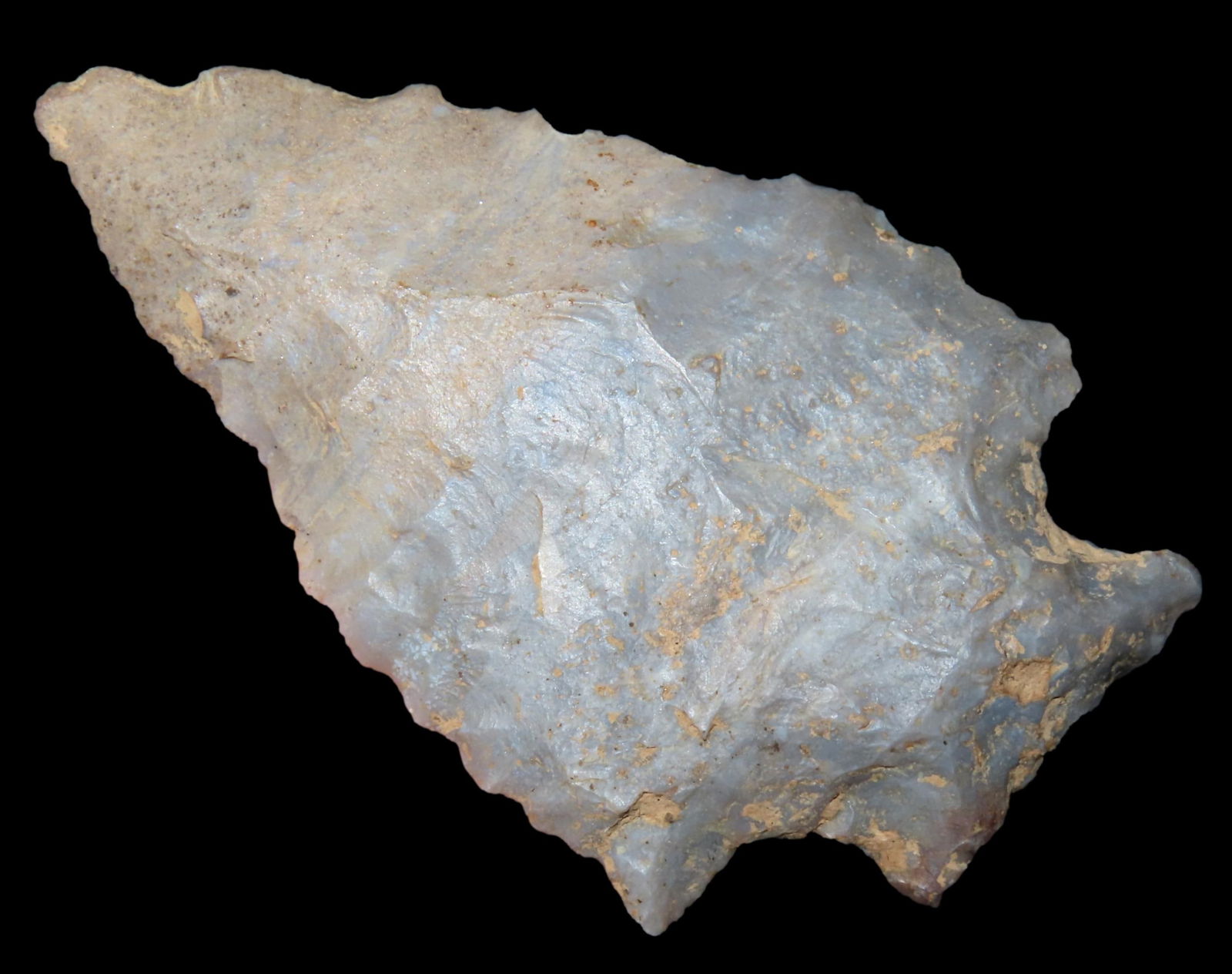 3 1/8" Archaic Serrated Side Notch, found in Midwestern United States, Ex Stephen Limes Collection (1 of 6)