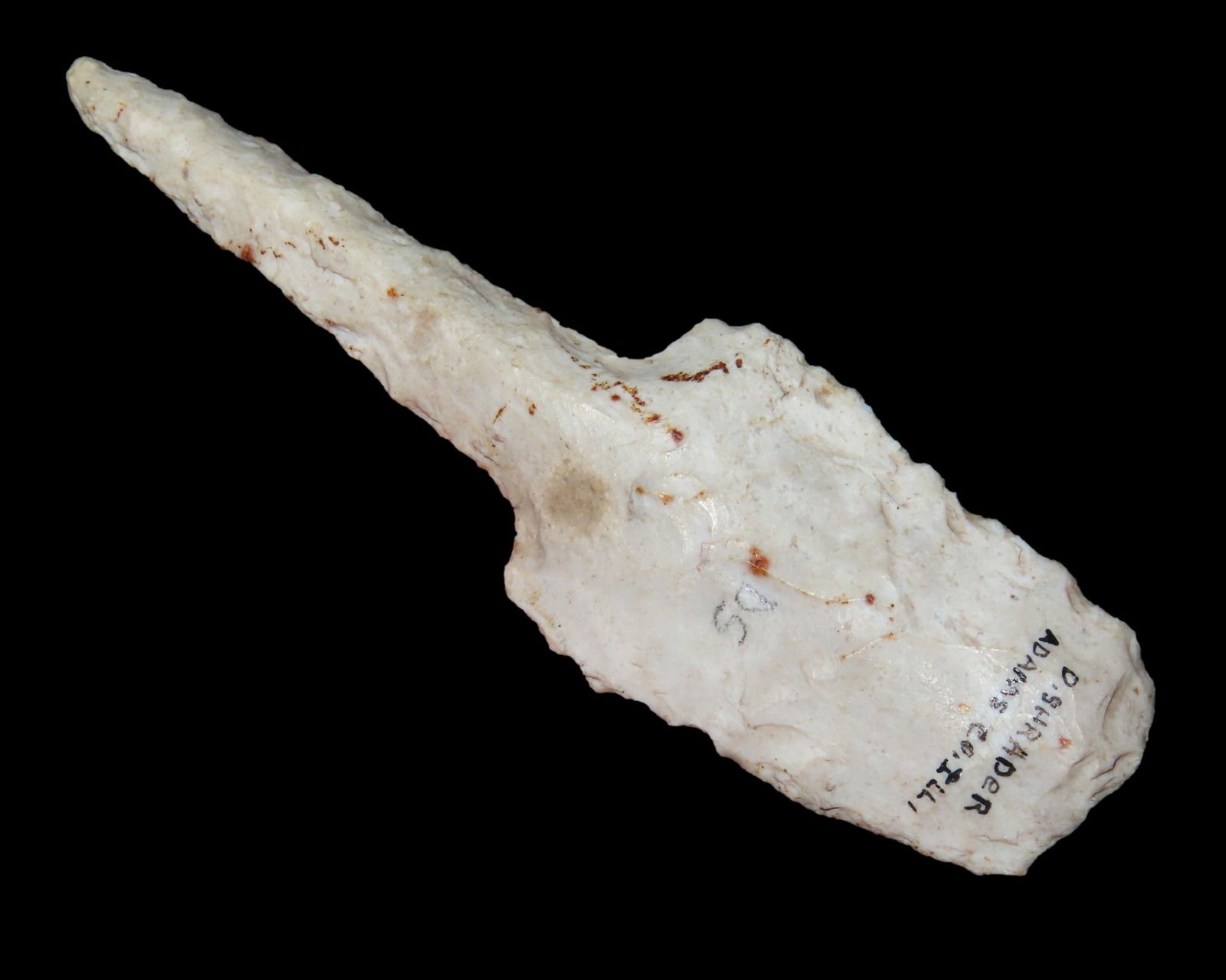 3 7/8" Sedalia Drill, found in Adams Co., Illinois by Dale Schrader, Ex John Grotte Collection (1 of 6)