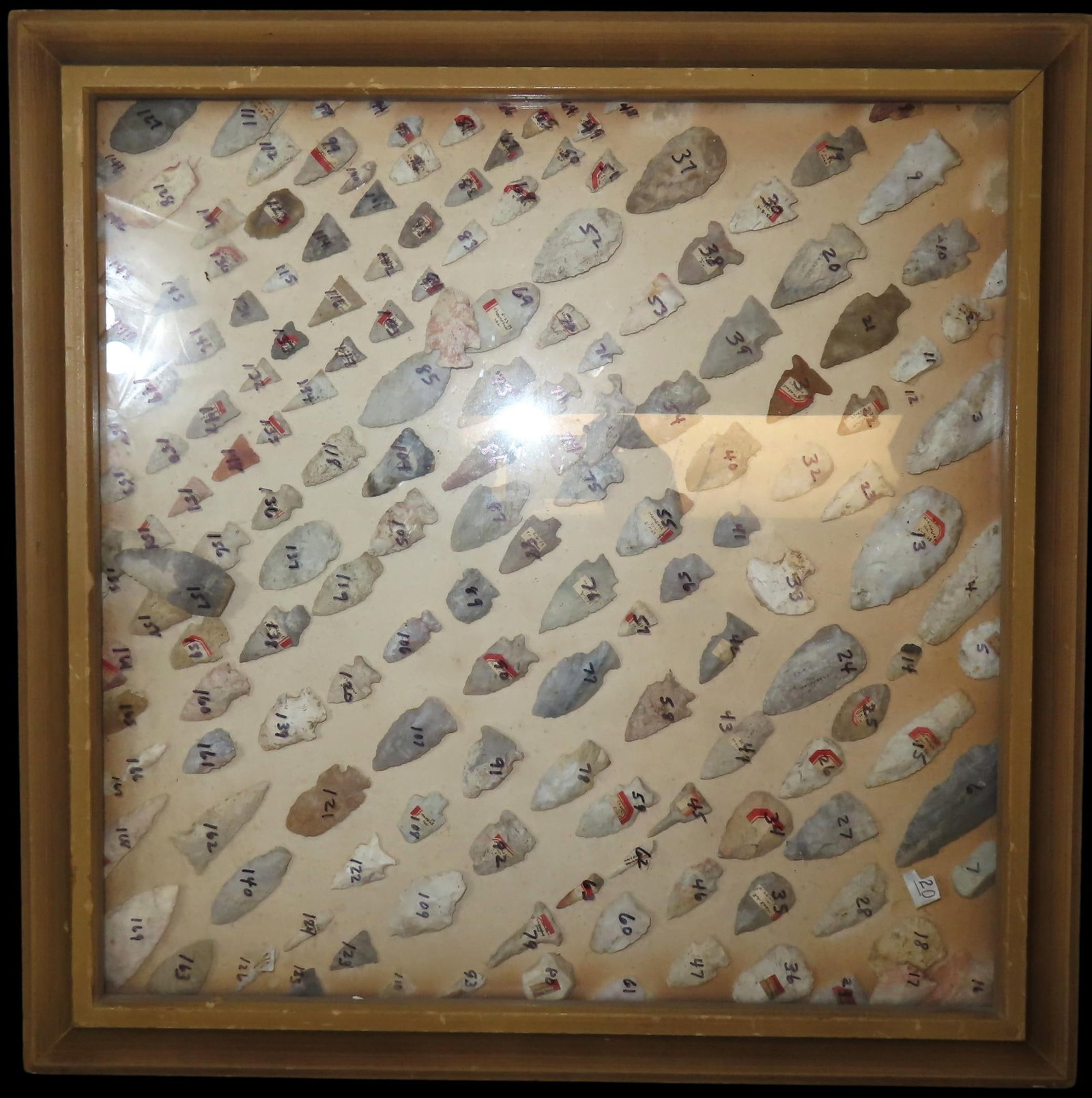 Large Frame of 169 Pts. found by Dean Neushwander(d.) of Plainfield, Illinois. Dean hunter Northern : Large Frame of 169 Pts. found by Dean Neushwander(d.) of Plainfield, Illinois. Dean hunter Northern Illinois Counties and West Central (Pike & Fulton). His collection is pictured in Who's Who in India