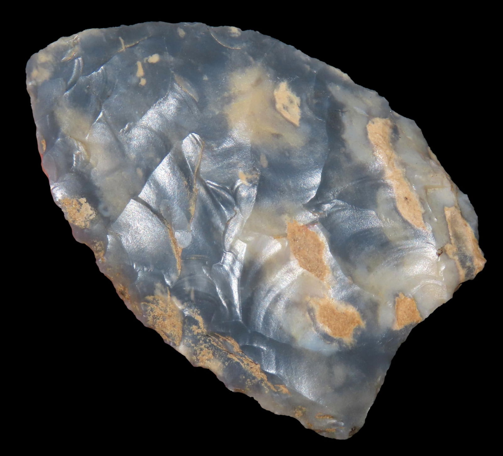 1 7/8" Clovis, made of Coshocton Chert, found in Kentucky, Ex Jarrod Kirby Collection (1 of 6)