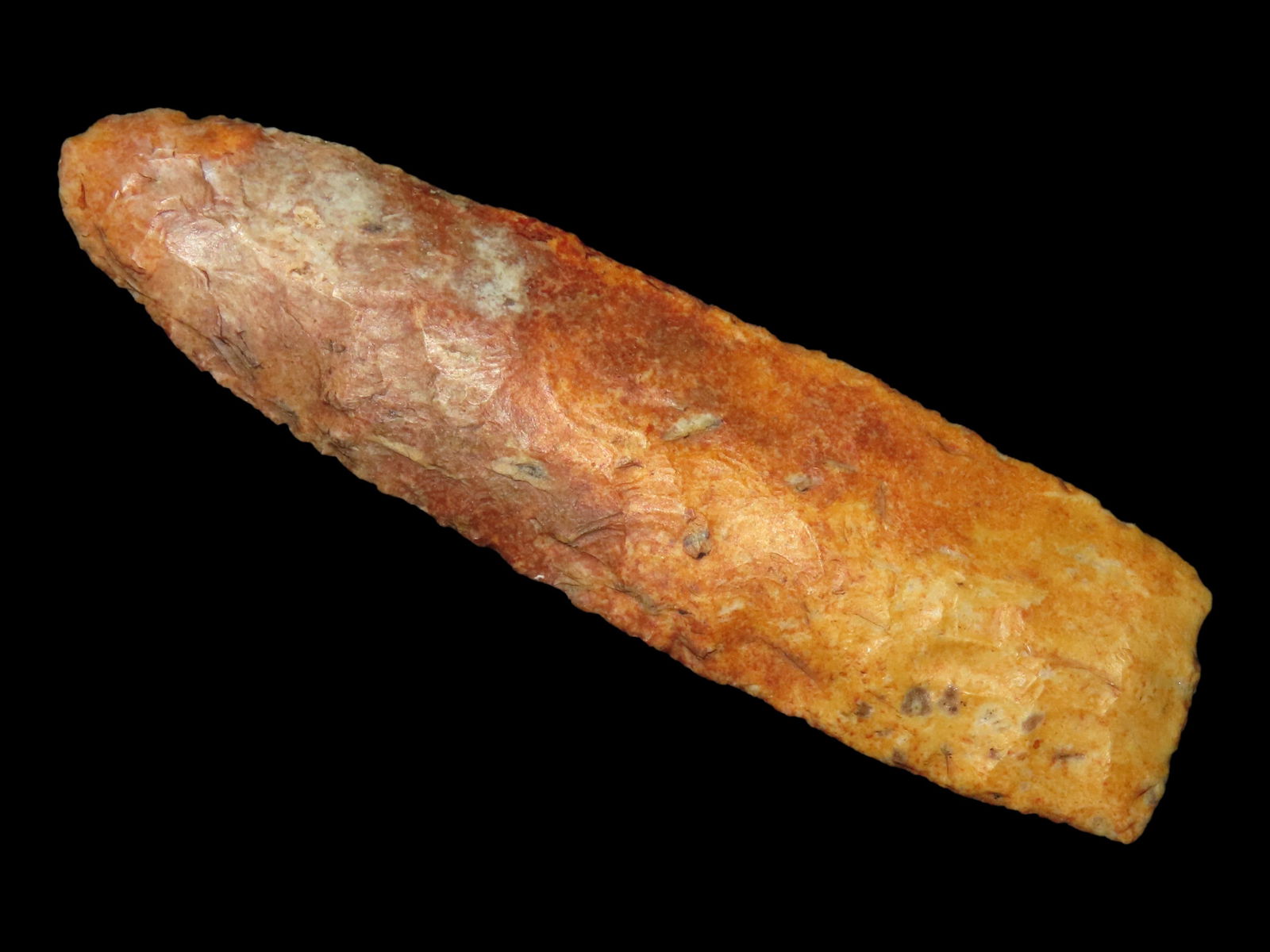 Colorful 4 11/16" Archaic Knife, Motley COA, Found in Greene Co. Illinois (1 of 5)