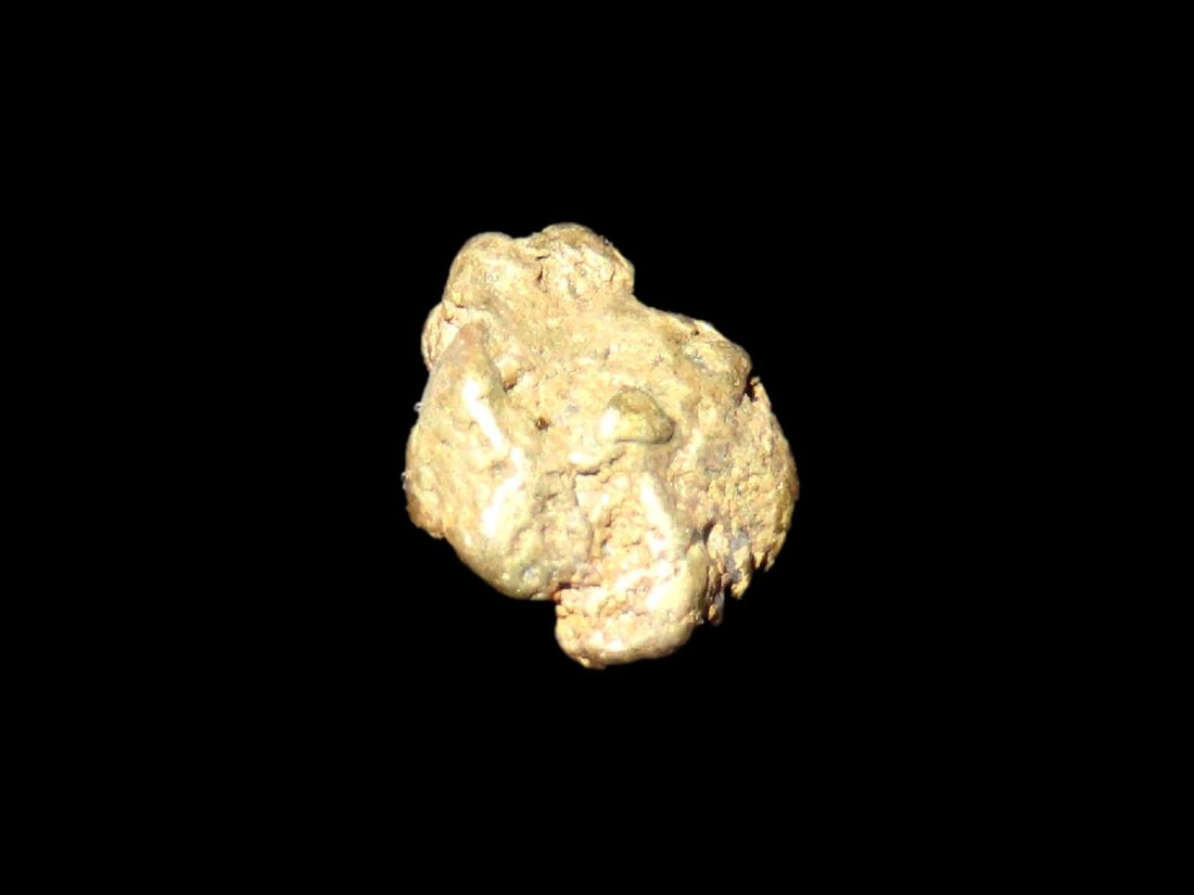0.9 Grams Authentic Gold Nugget Found by Bill Goodwin In New Mexico In 1962: 0.9 Grams Authentic Gold Nugget Found by Bill Goodwin In New Mexico In 1962