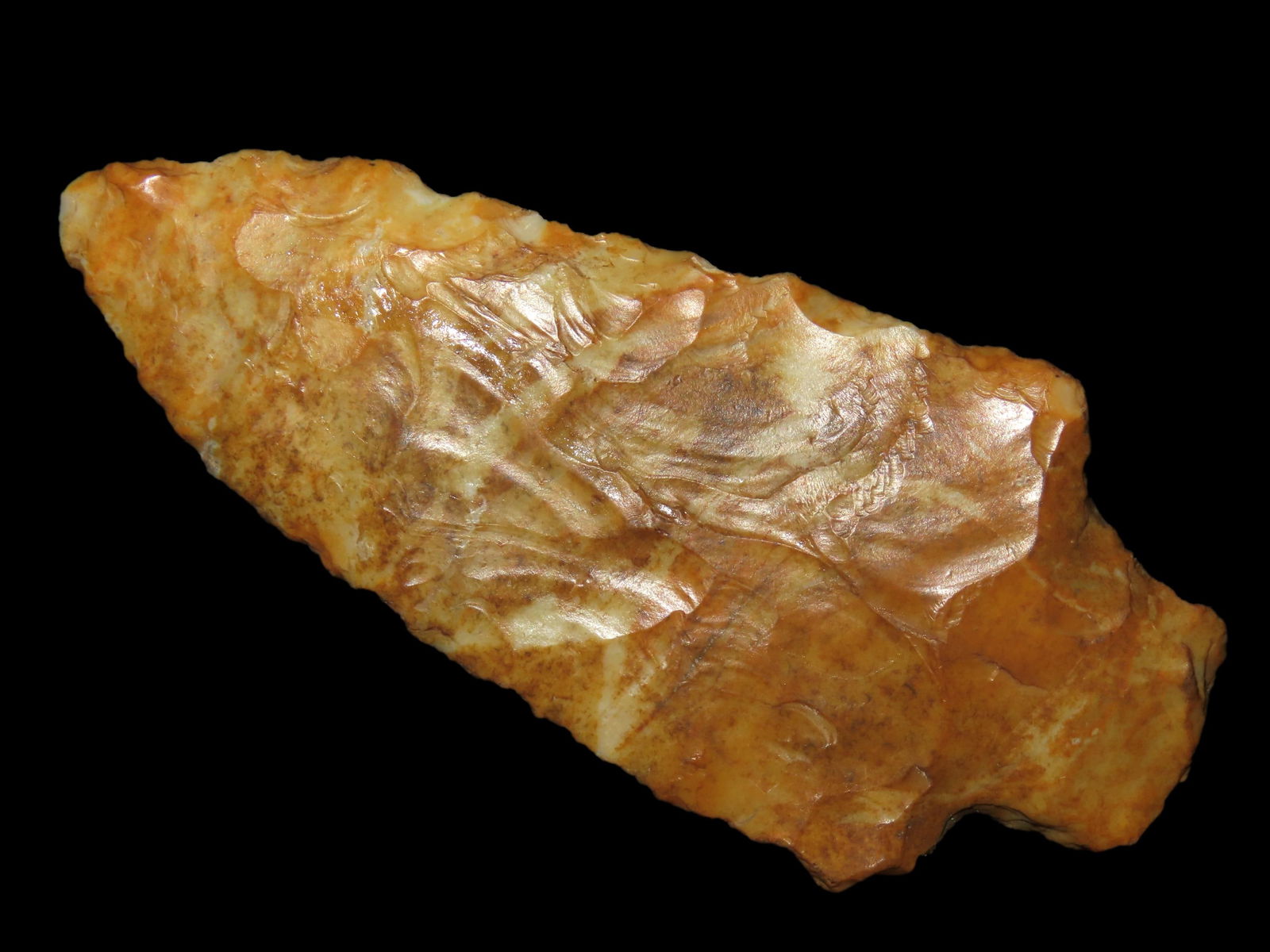 3 5/16" Adena Robins Made From a Stunning River Stained Flint Found by Ben Bauer in Polk Co. (1 of 4)