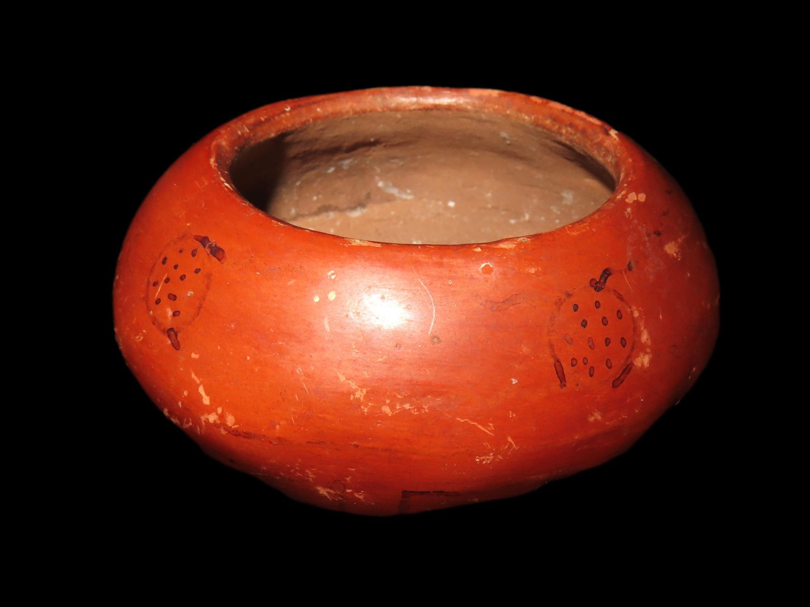 3 1/4" Painted Mayan Bowl (1 of 5)