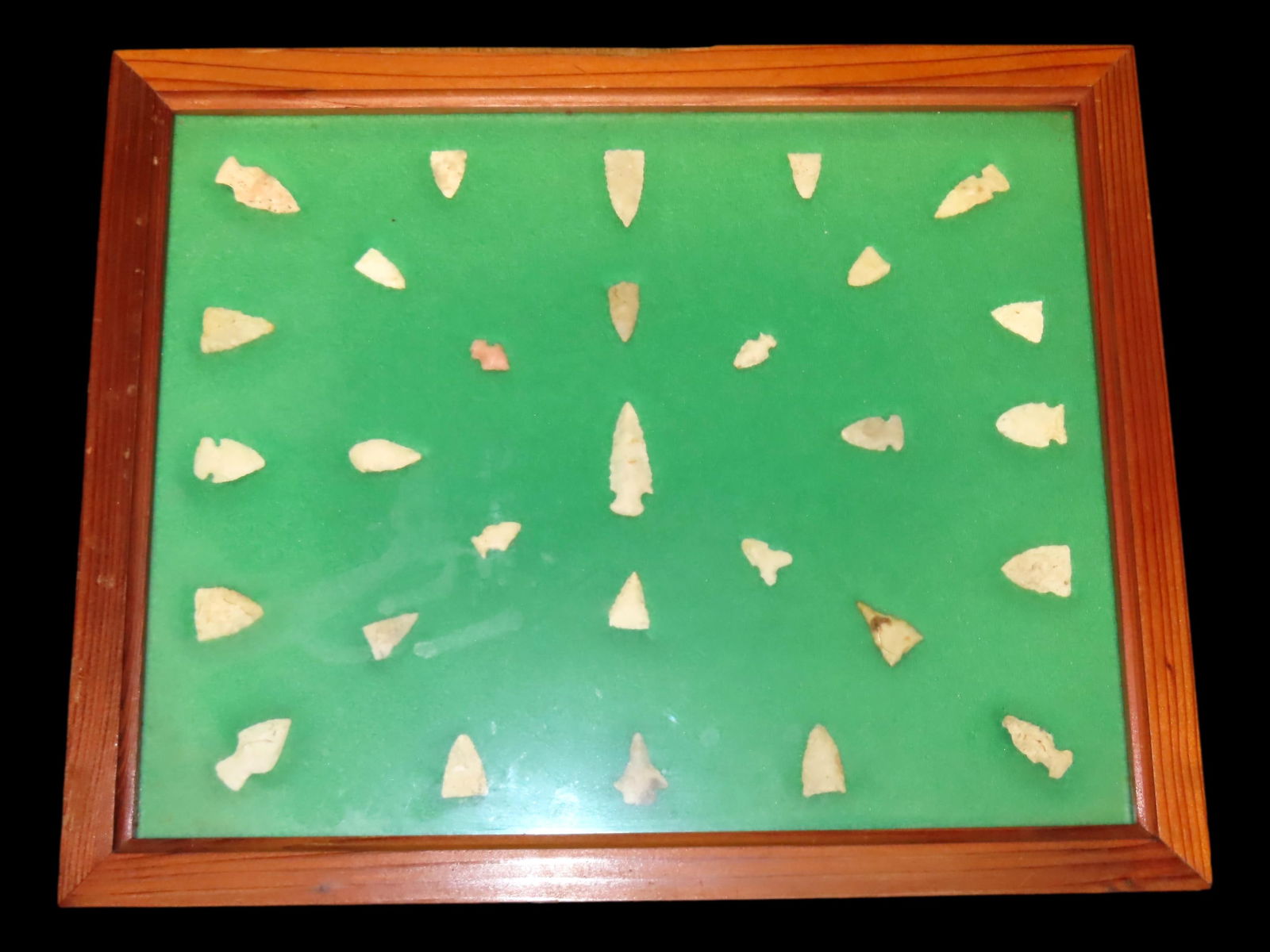 16" x 13" Frame of Lincoln Co.,Illinois Bird Points, Ex Brian Wrage Collection (1 of 2)