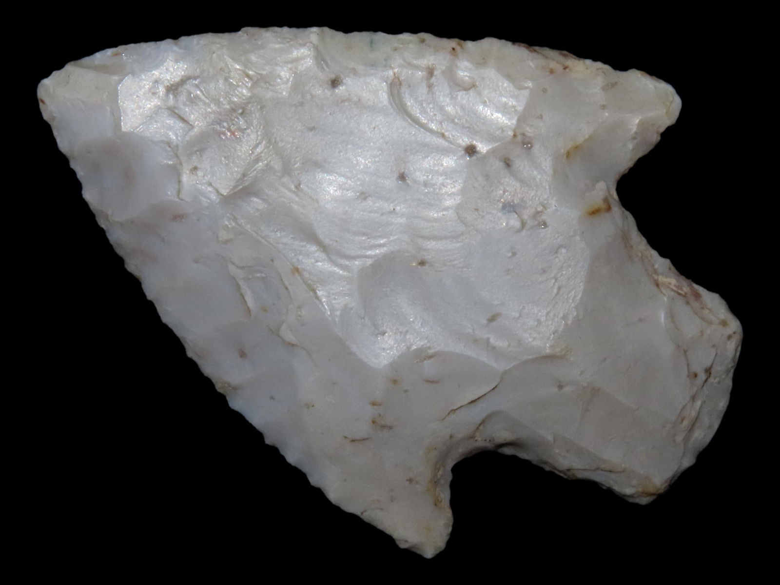 OUTSTANDING 2 9/16" FLINT RIDGE HOPEWELL / ROBBINS ADENA, WAYNE COUNTY OHIO, NICE TRANSLUCENT (1 of 4)