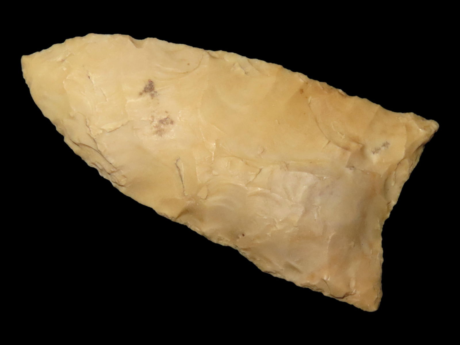 2 3/8" MESERVE DALTON, LINCOLN COUNTY COLORADO, VERY WELL FLAKED EXAMPLE, LATE PALEO INDIAN (1 of 4)