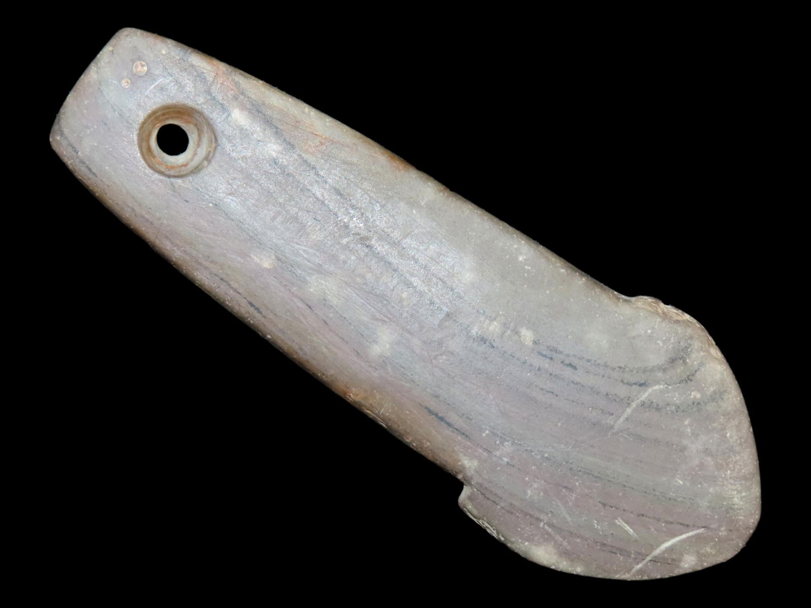 OUTSTANDING HOPEWELL ANCHOR PENDANT, PICKAWAY COUNTY OHIO, MOTLEY COA, EX KENT VICKORY COLLECTION, (1 of 5)