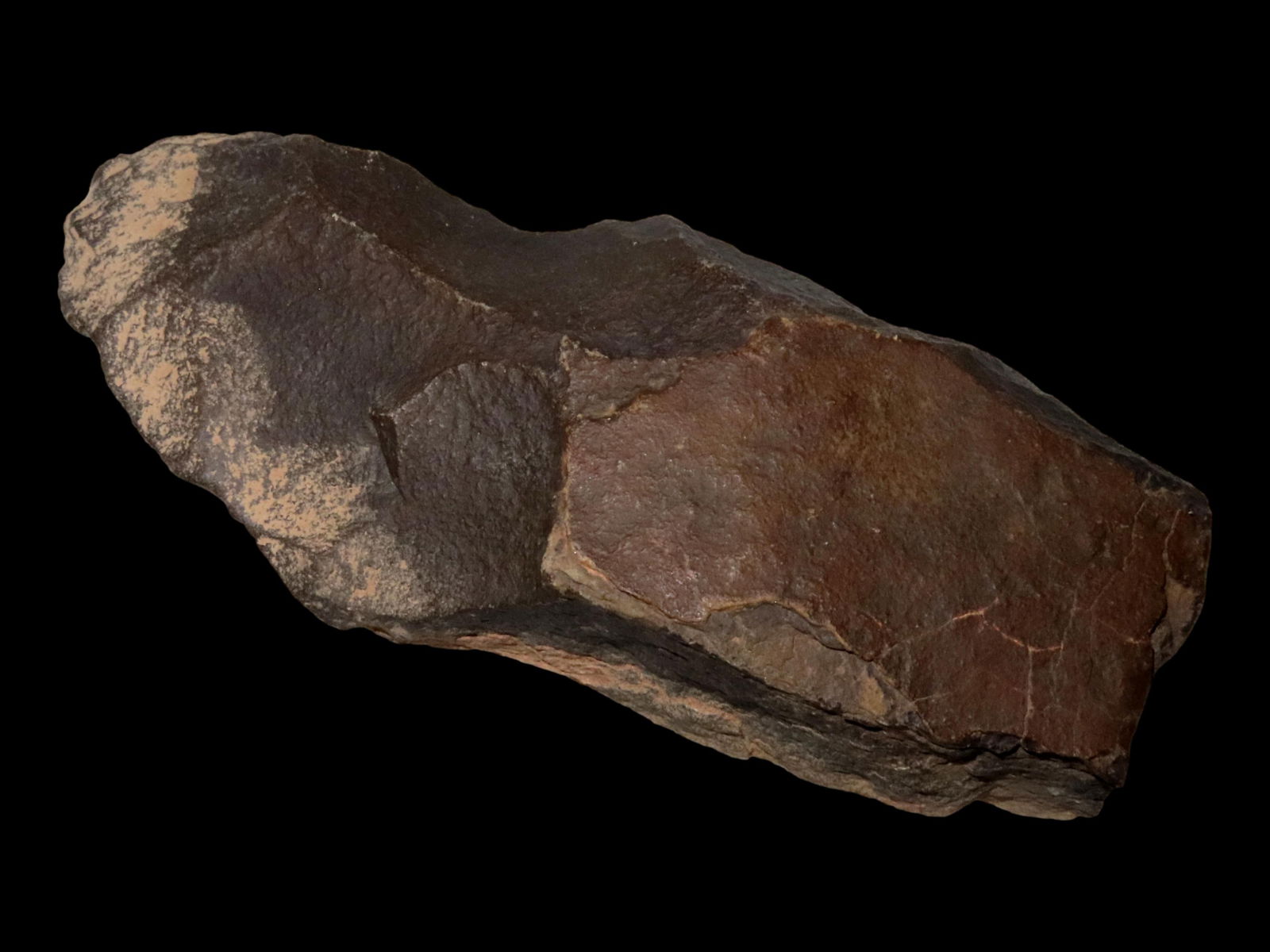 7 1/4" EUROPEAN ACHEULEAN NEOLITHIC HAND AXE, 150K-250K YEARS OLD, HOMO ERECTUS STONE AGE EARLY MAN: 7 1/4" EUROPEAN ACHEULEAN NEOLITHIC HAND AXE, 150K-250K YEARS OLD, HOMO ERECTUS STONE AGE EARLY MAN TOOL / WEAPON