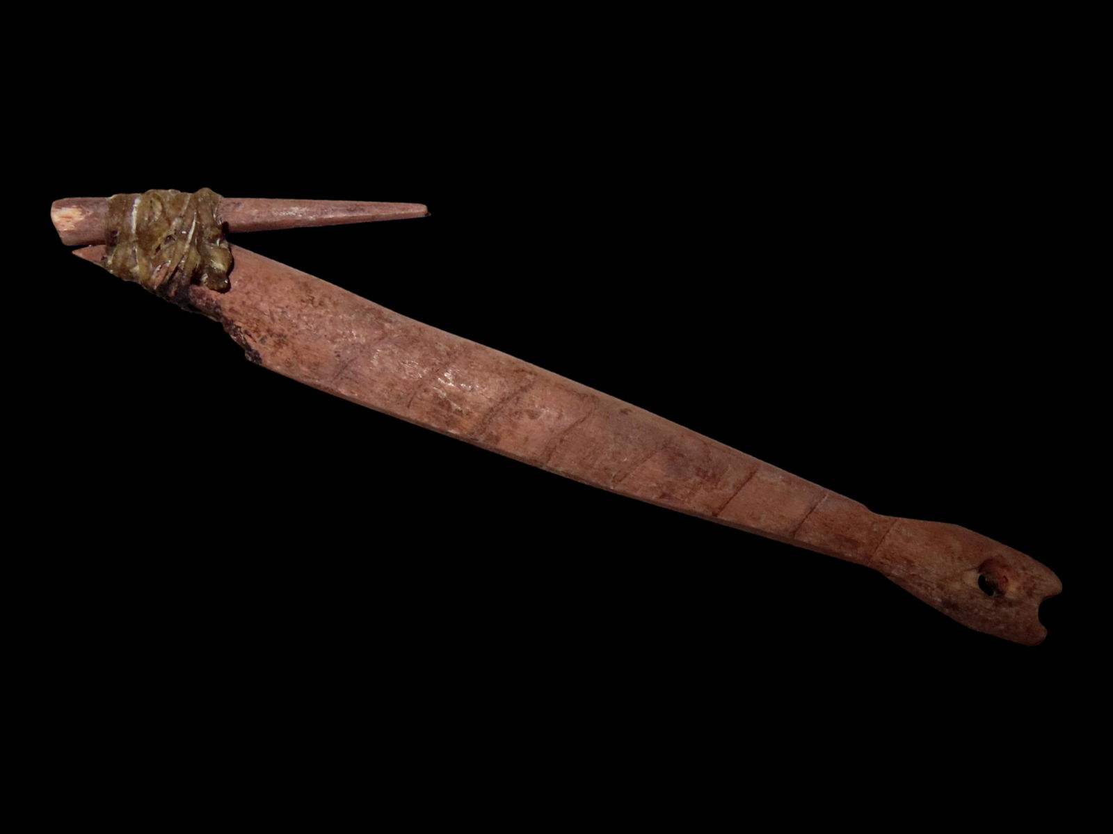 5 7/8" ENGRAVED ALASKAN FISH HOOK HARPOON, NORTHWEST COAST, HALIBUT FISHING HOOK, RARE EXAMPLE, (1 of 3)