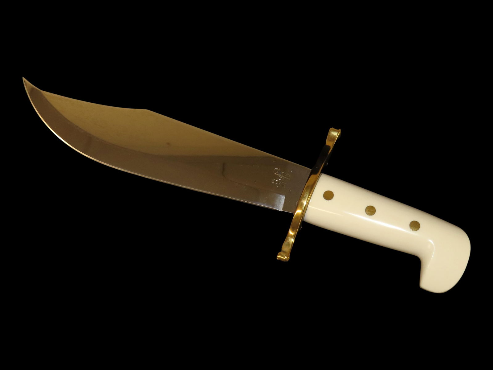 14 1/4" CASE XX FIXED BLADE BOWIE KNIFE W/ SHEATH, HUNTING KNIFE WITH WHITE HANDLE, NEW NEVER USED (1 of 3)