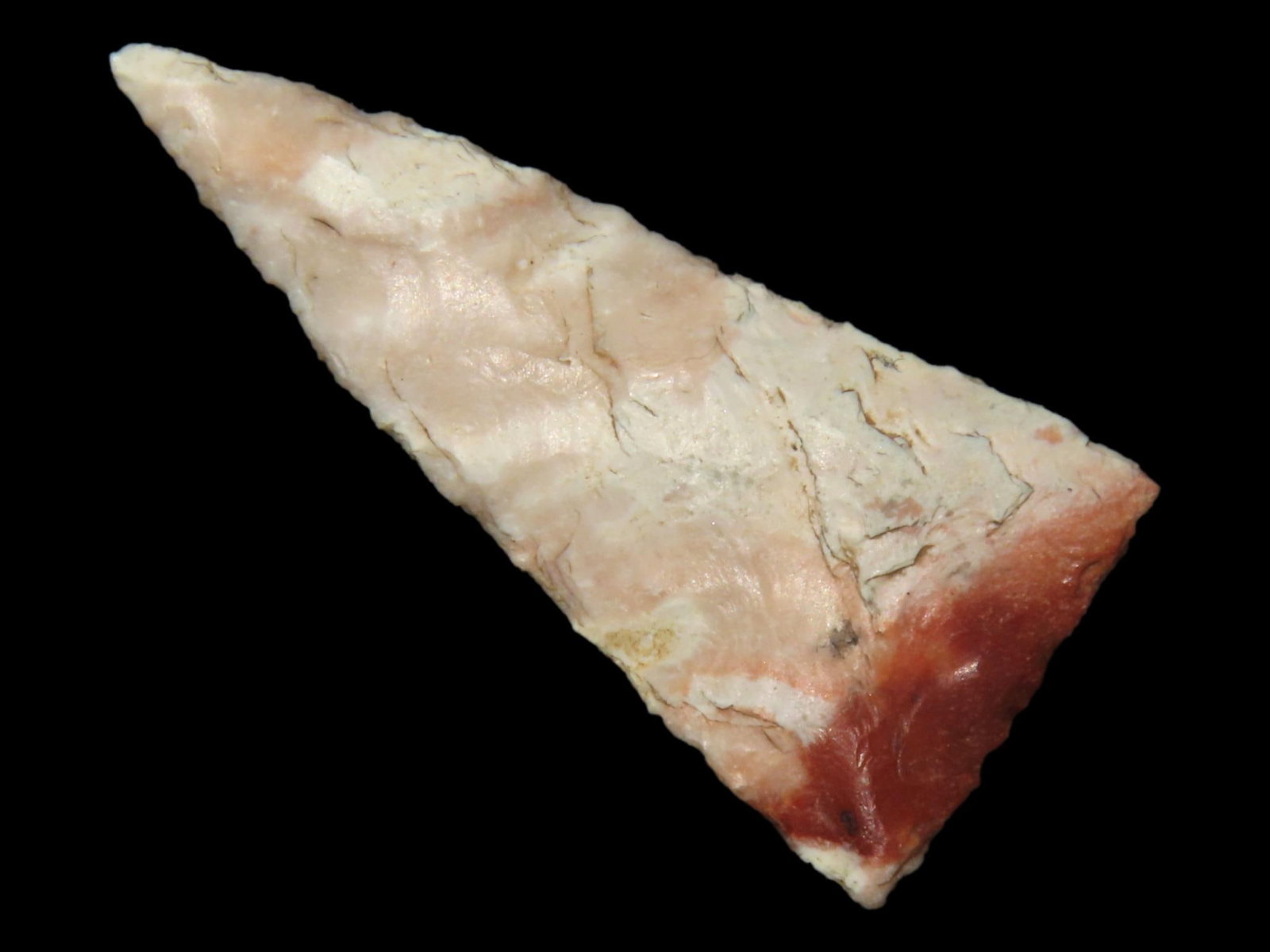Beautiful 1 1/4" Cahokia Triangle Found in Scott Co. Illinois, Ex Steve Koch (1 of 4)