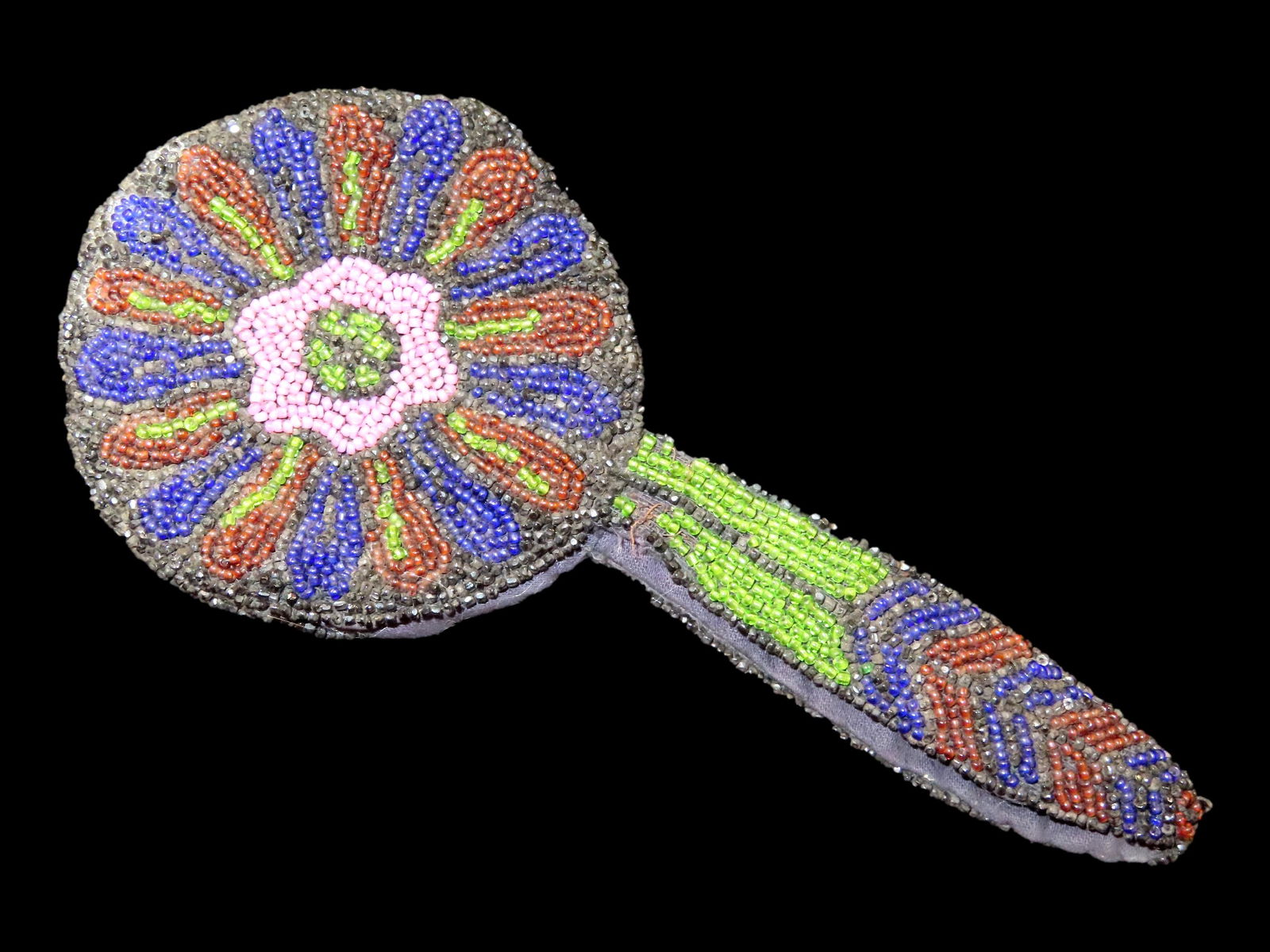 7 1/4" Nice Early Beaded Coin Purse, Native American Style (1 of 4)