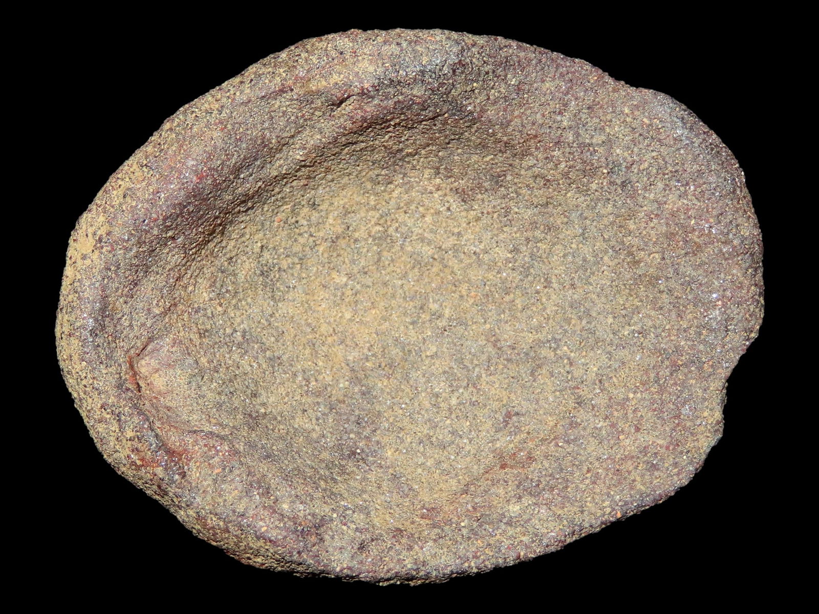 1 3/4" Hematite Paint Cup River Bottom Site Lima Lake Adams Co IL (1 of 4)