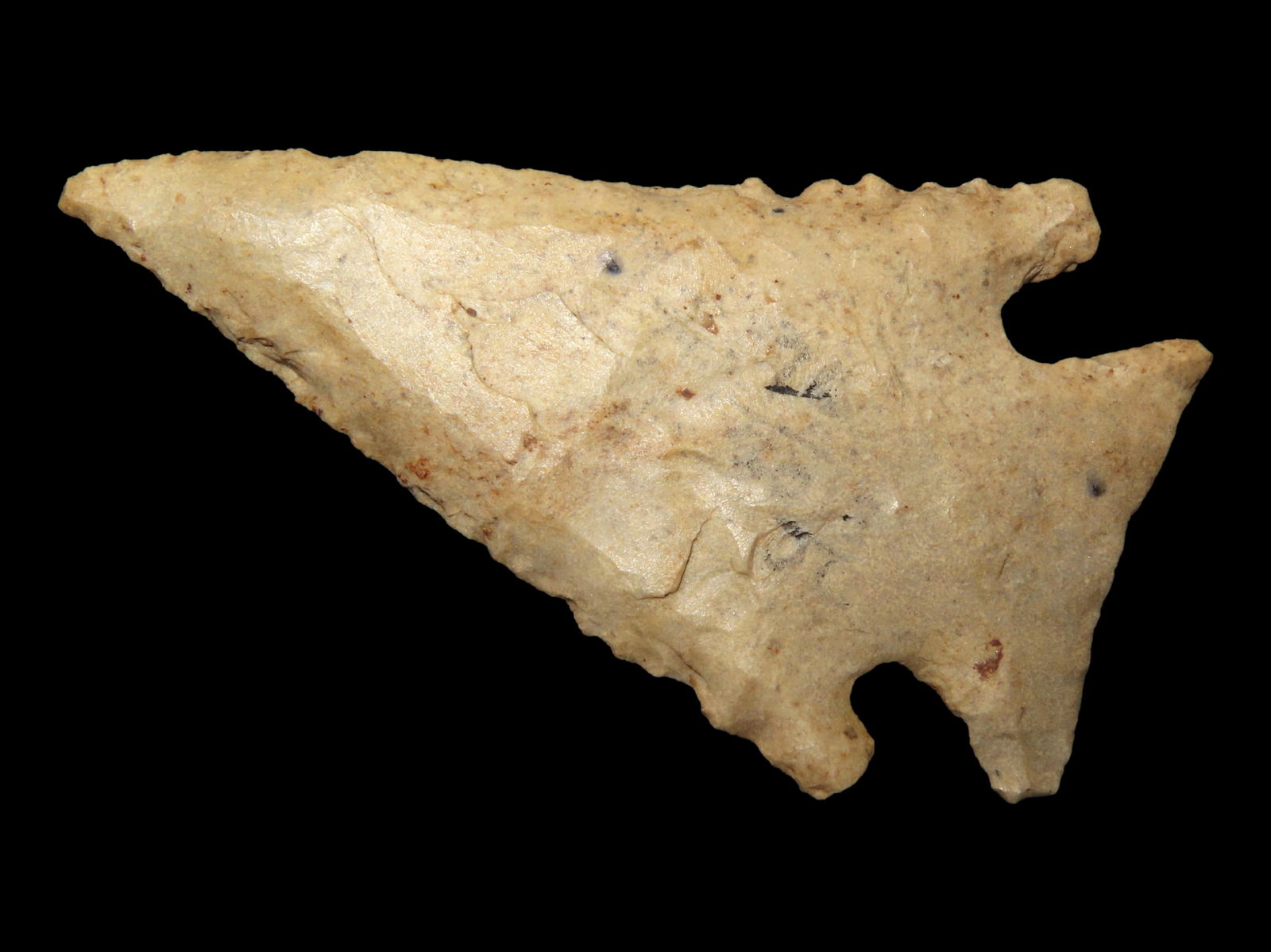 2 1/4" Kirk Corner Notch, Dickey COA, Found in North Central Alabama, Ex Son Anderson, Jerry Dickey (1 of 7)