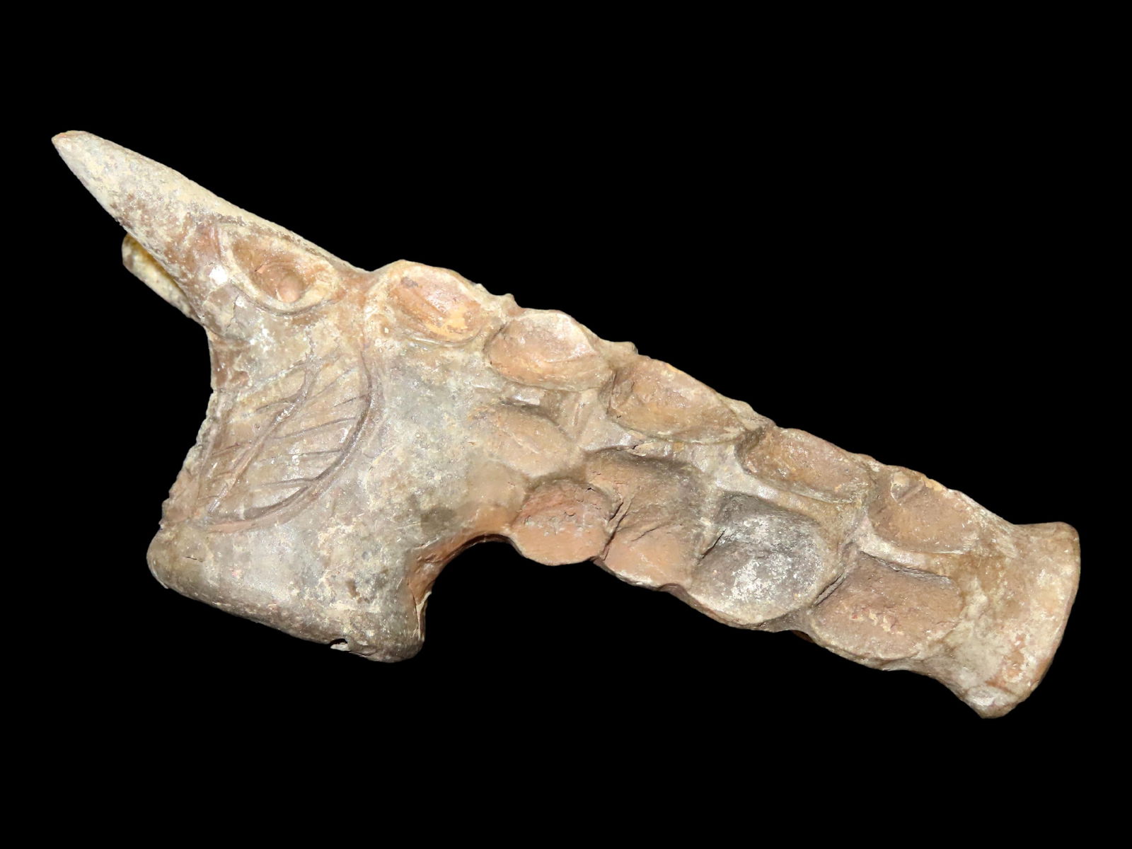 5" Underwater Panther Effigy Pipe, Motley COA, found near Kansas City Missouri (1 of 10)