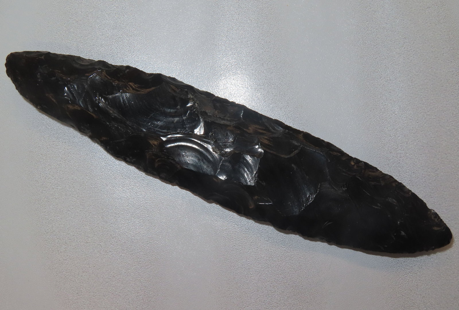 7 1/2" Obsidian Mayan Blade, Motley COA, Found in Mexico (1 of 5)