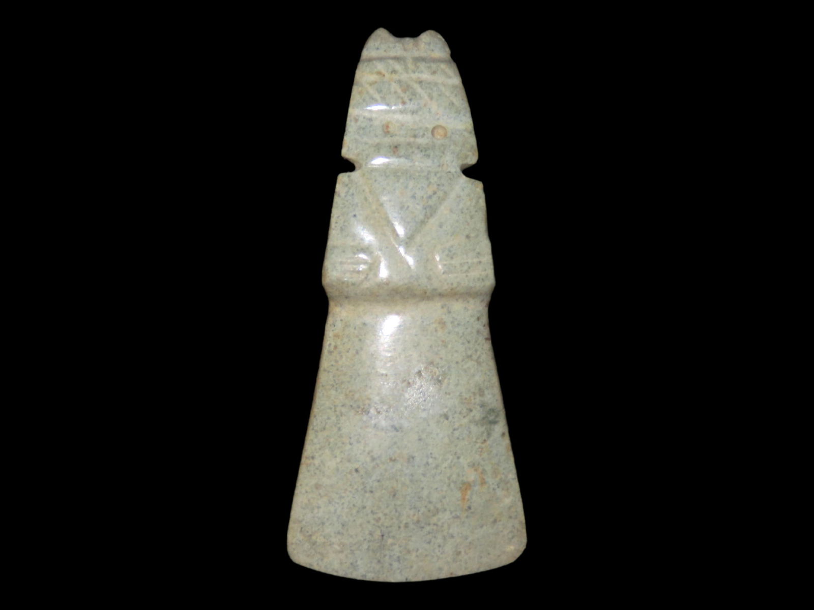 3 3/8" Axe God, Motley COA, Found in South America (1 of 7)