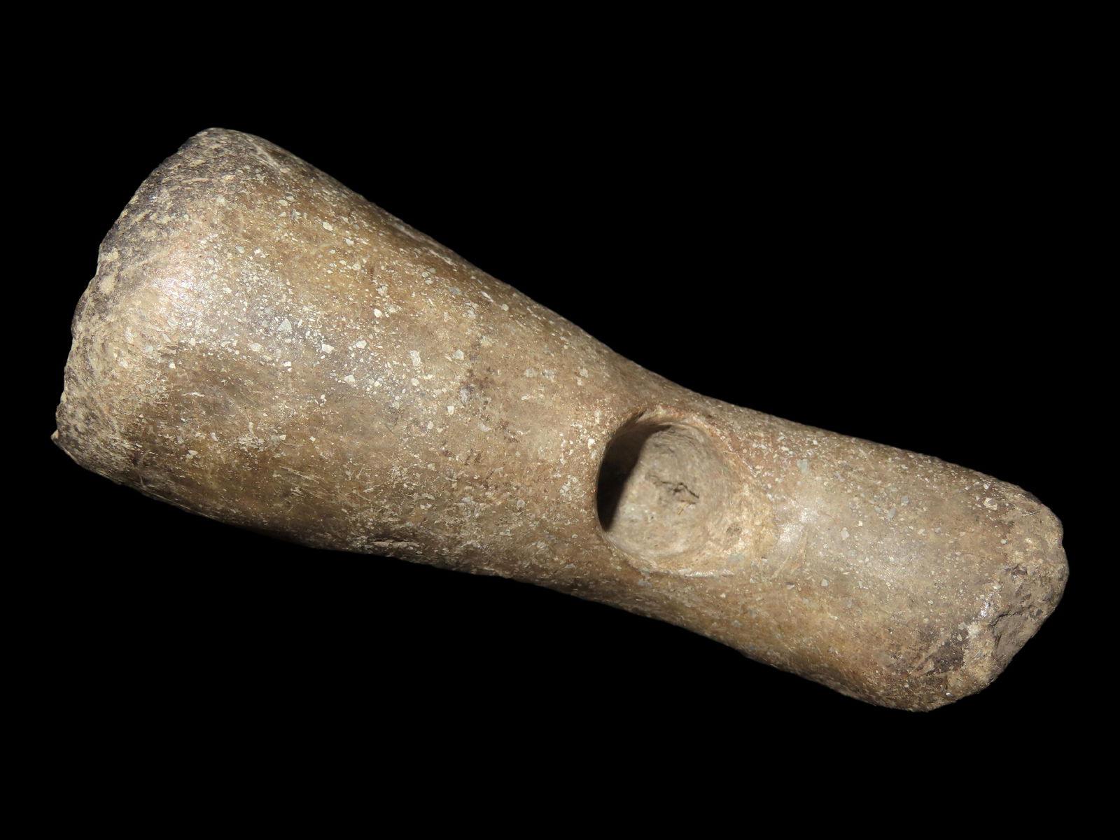 3 13/16" Mississippian Foot Effigy Pipe, Dickey COA, Found in Scott Co. Missouri (1 of 7)