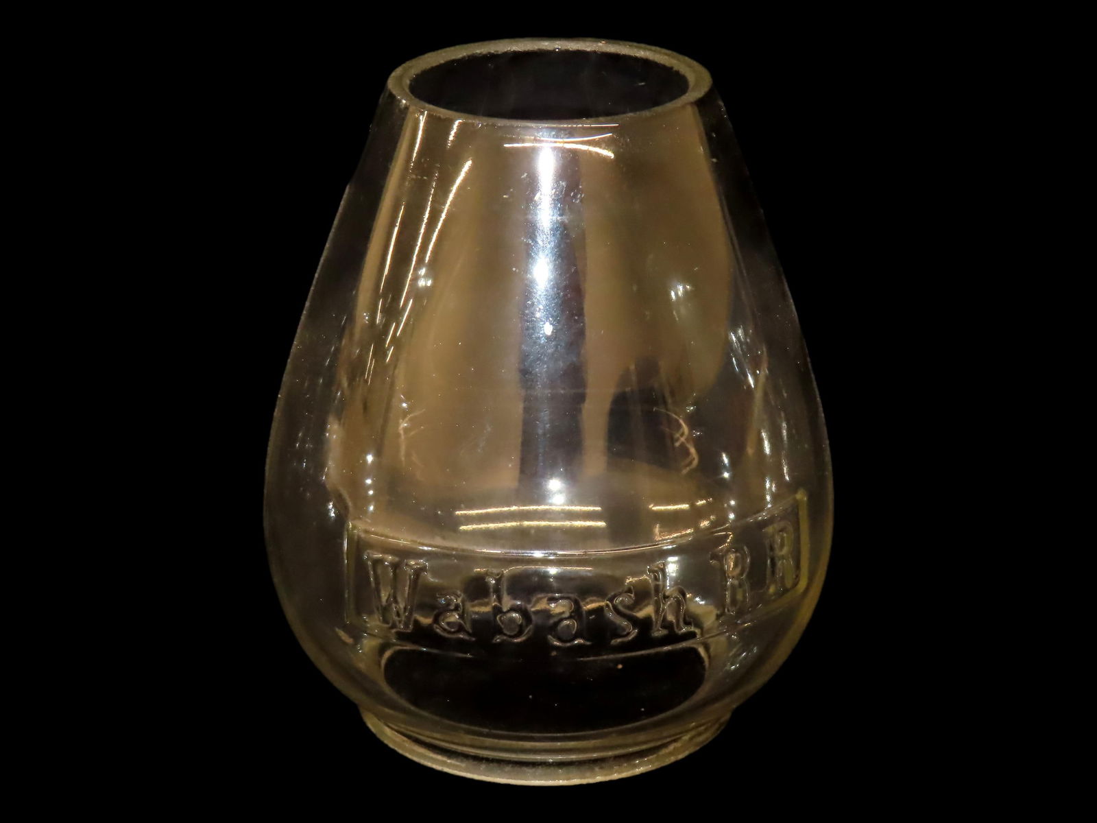 Vintage Wabash Rail Road Lantern Globe (1 of 5)