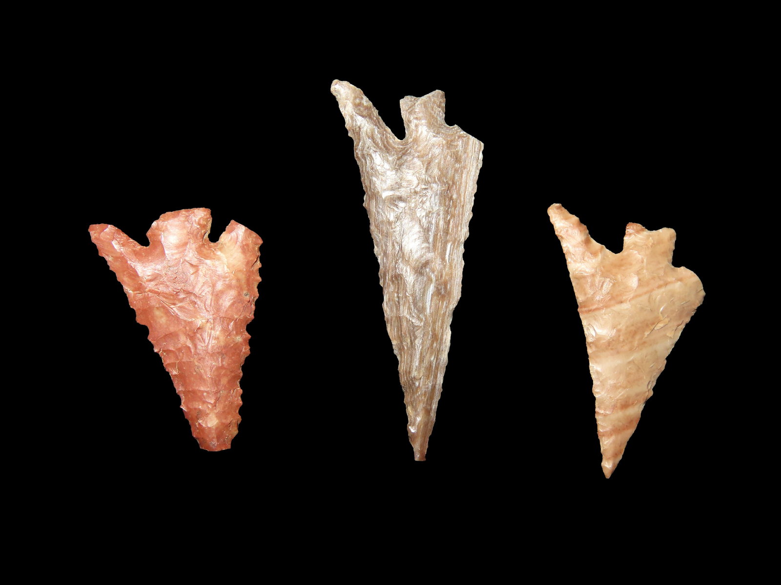 Set of 3 Columbia River Gem Points from Oregon (1 of 3)