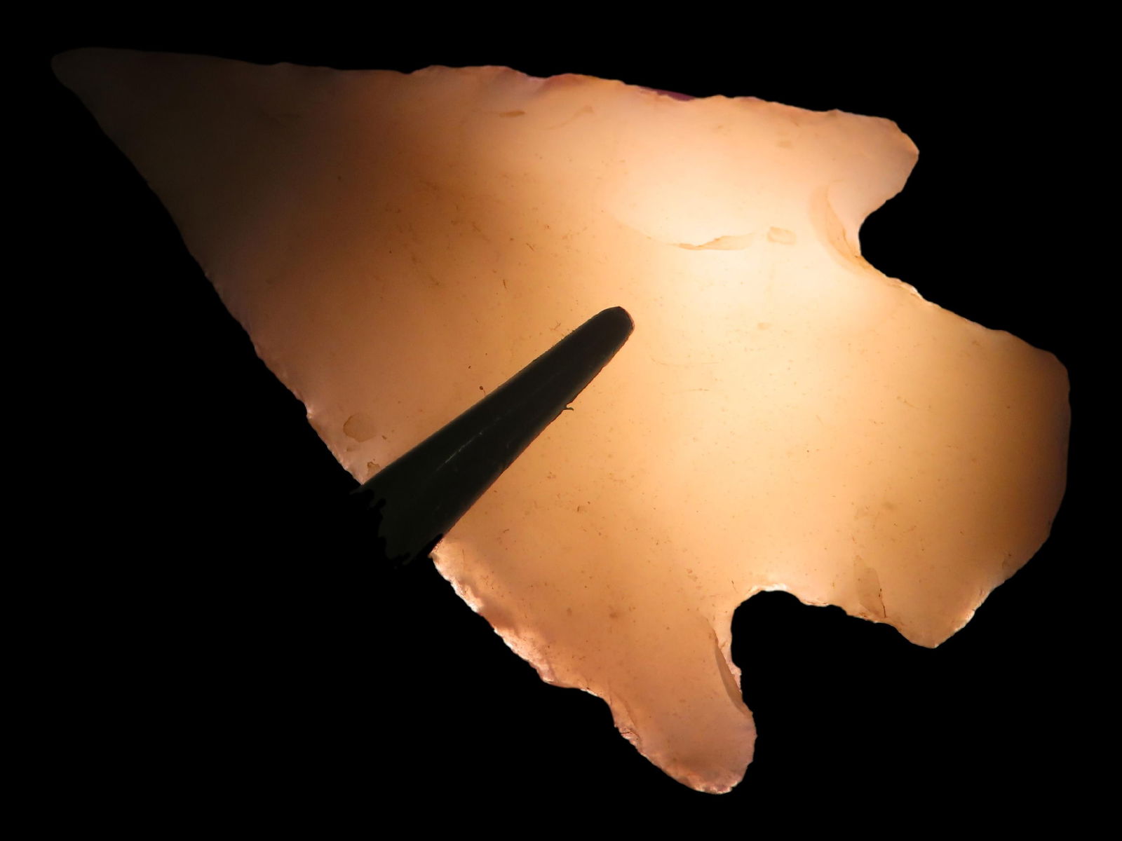 2 1/8" Buck Creek Made of Clear White Novaculite Found in Arkansas (1 of 8)