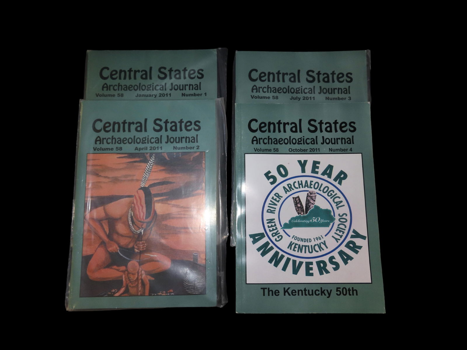 Set of 4 Central States Archaeological Journals- 2011 (1 of 3)