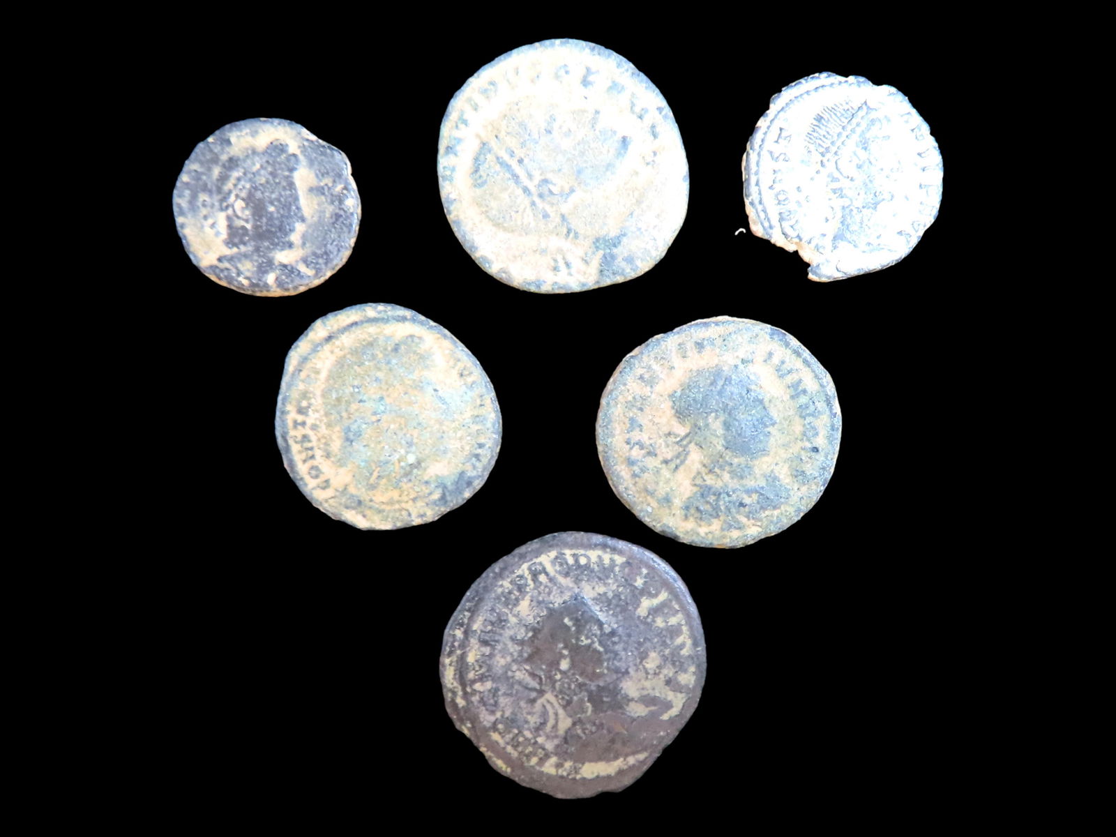 Lot of 6 Coins, Bologna 2 bolognini 1712-1716, Egypt 1 para 1808, Naples 6 tornesi 1799-1803, (1 of 2)
