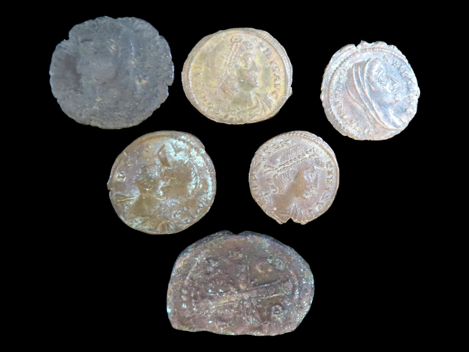 Lot of 6 Coins, Russian Empire 5 kopeks 1755-1756, France 5 centimes 1796-1800, Mysore 1 paisa, Mint: Lot of 6 Coins, Russian Empire 5 kopeks 1755-1756, France 5 centimes 1796-1800, Mysore 1 paisa, Mint name: "Zafarabad" 1787-1789, Bologna 5 bolognini 1796, Ottoman Empire 1 para 1730, Italy 20 centesi