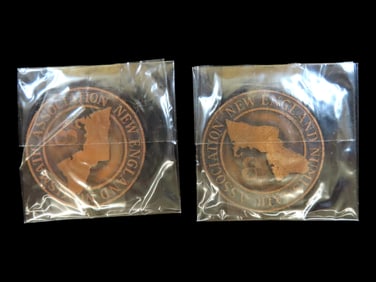 Lot of 2 Coins, NENA Medals Northhampton 1962 Bronze 2 pcs.