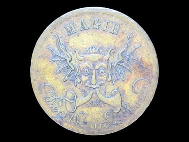 Lot of 1 Coin, German Magician's Storecard.