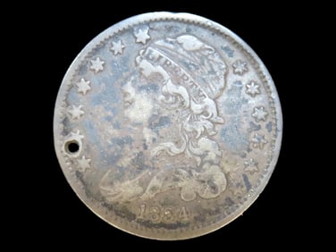 Lot of 1 Coin,USA 1/4 dollar, Liberty Cap Quarter 1831-1838