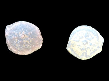 Lot of 2 Coins,Khiva 2 1/2 tenga 1919-1920