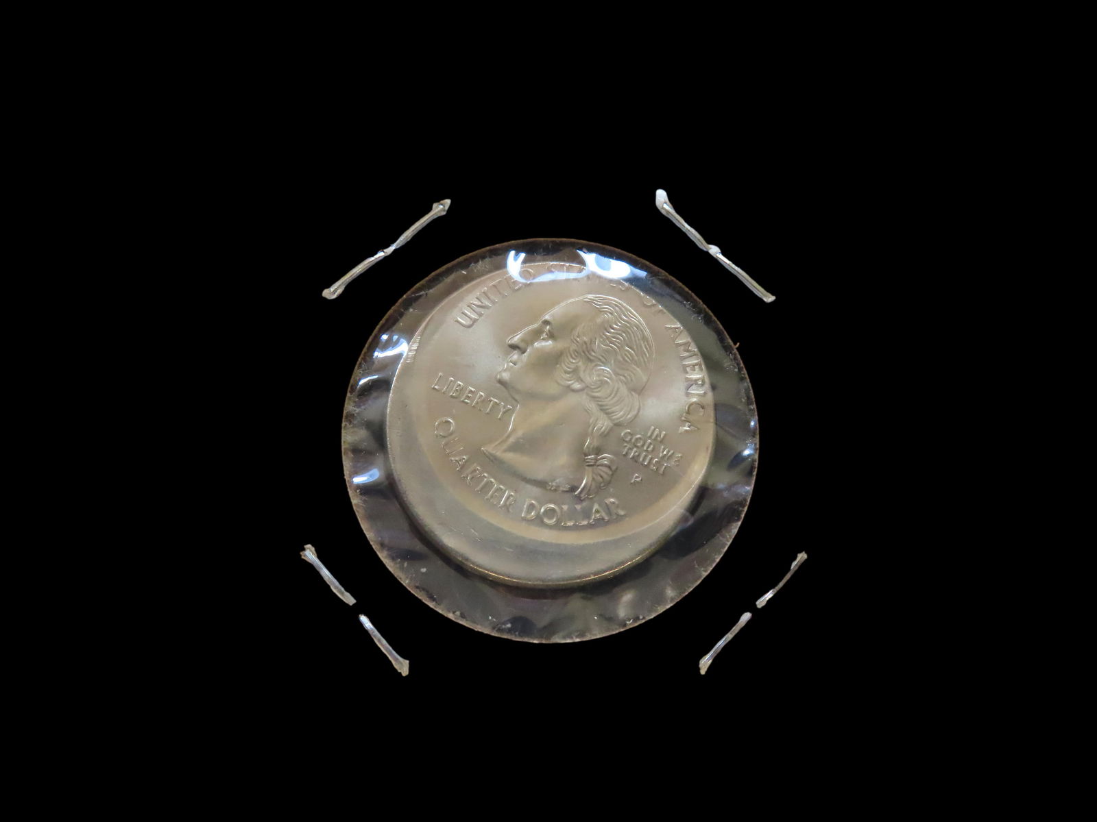 Lot of 1 Coin, USA 1/4 dollar, New Hampshire State Quarter 2000. (1 of 3)