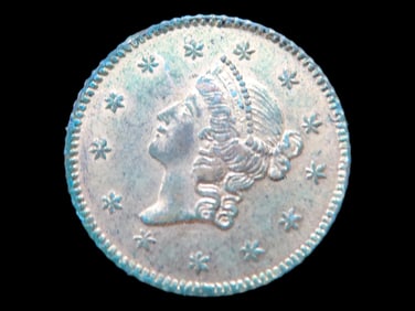 Lot of 1 Coin, USA 1 dollar, Liberty Head 1849-1854.