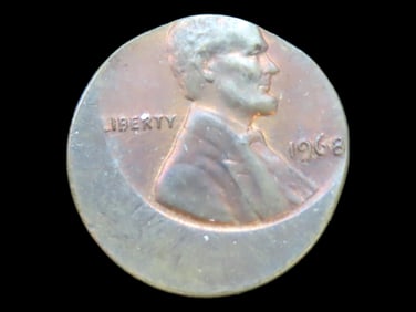 Lot of 1 Coin, USA 1 cent, Lincoln Memorial Penny 1959-2008 Off Center