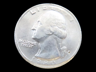 Lot of 1 Coin, USA 1/4 dollar, Washington Quarter 1932-1998,