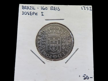 Lot of 1 Coin, Brazil 160 reis 1768-1776.