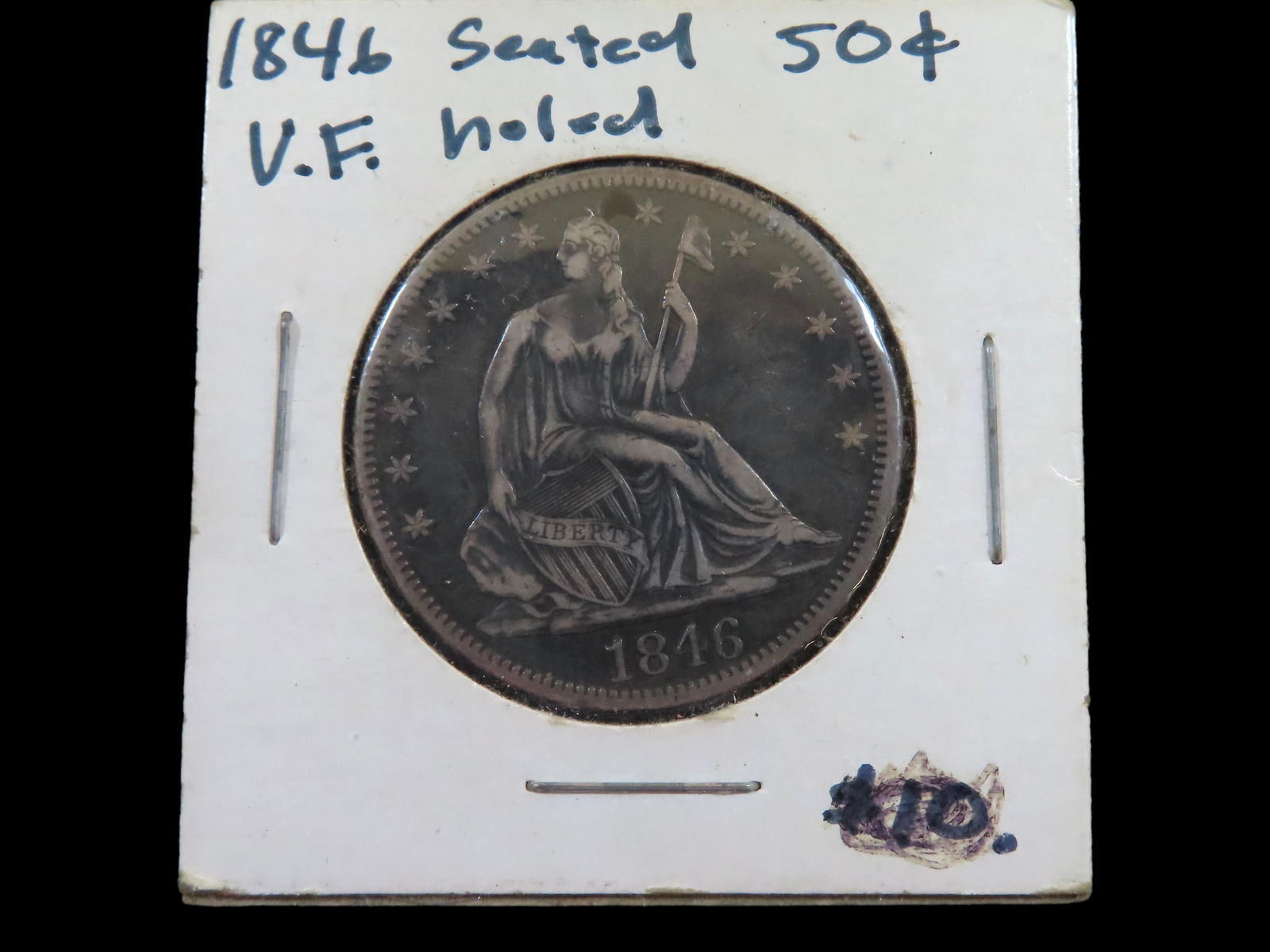 Lot of 1 Coin, USA 1/2 dollar, Seated Liberty Half Dollar 1839-1865.: Lot of 1 Coin, USA 1/2 dollar, Seated Liberty Half Dollar 1839-1865.