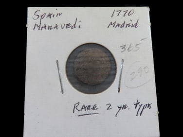 Lot of 1 Coin, Spain 1 maravedi 1770=1775.